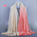 Wholesale 2017 Latest Fashion Brand Scarves Gradient Shawl Hijab Muslim For Women